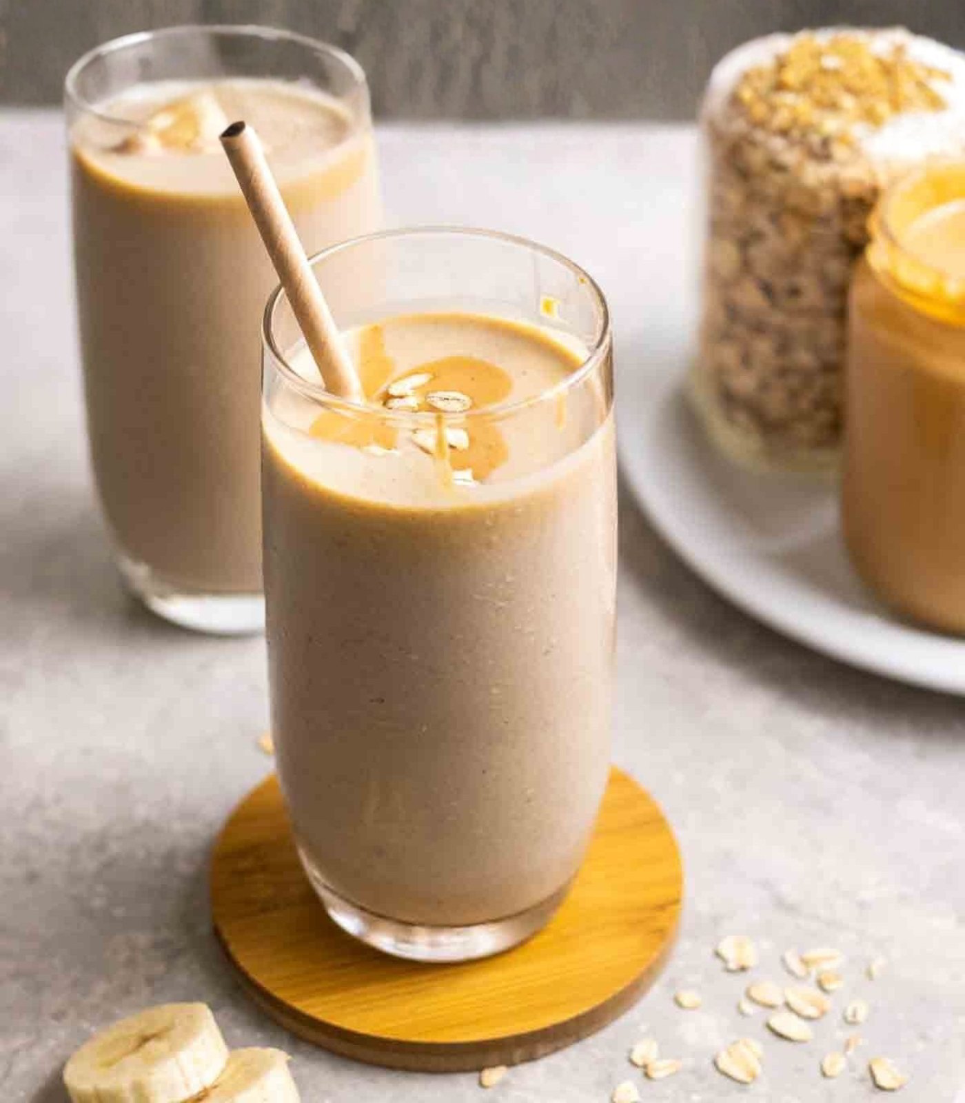 Banana Peanut Shake healthy protein energy drink