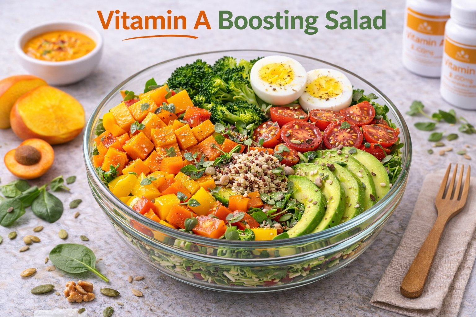 Vitamin A Boosting Salad healthy nutrition salad