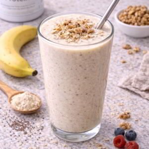Banana Whey Shake high protein energy drink