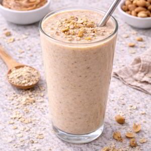 Oats Peanut Shake healthy high energy protein drink