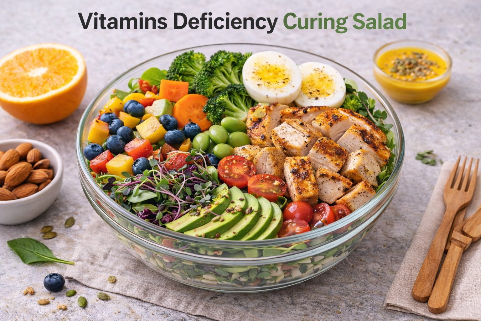 Vitamins Deficiency Curing Salad