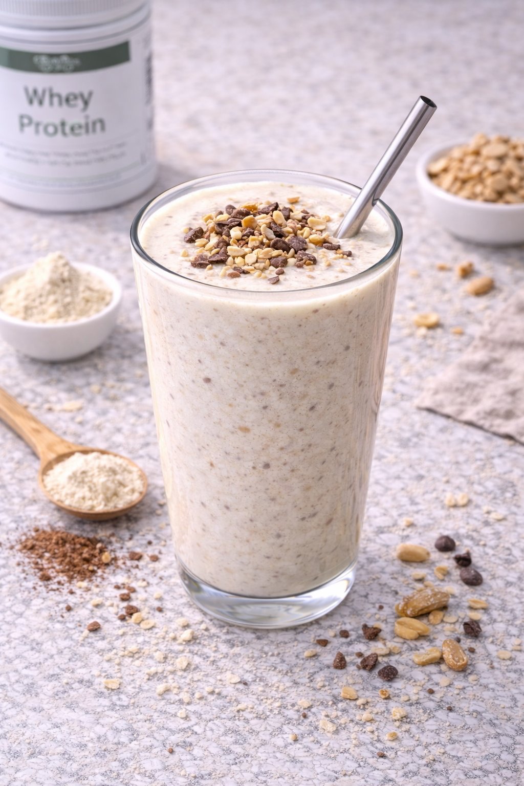 Whey Recovery Shake high protein post workout drink