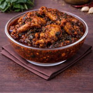 Authentic Gongura Chicken with Bone Pickle
