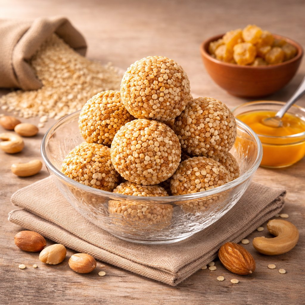 Rajgira Laddu | Amaranth Millet Laddu