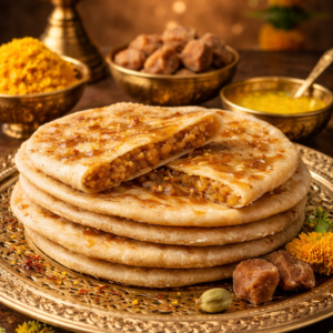Bobbattu Puran Poli traditional sweet flatbread