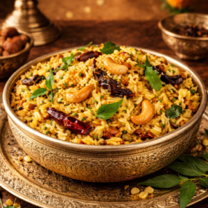 Pulihora Tamarind Rice traditional tangy rice dish